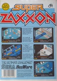 Super Zaxxon - Box - Back Image