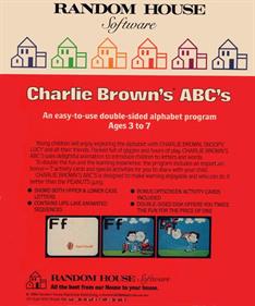 Charlie Brown's ABC's - Box - Back Image