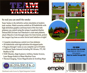 Team Yankee - Box - Back Image