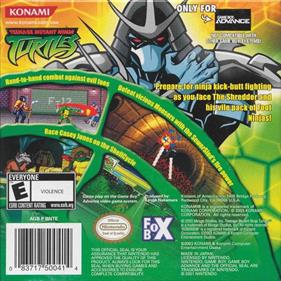 Teenage Mutant Ninja Turtles - Box - Back Image