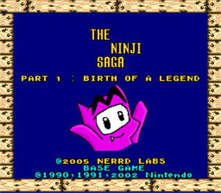 The Ninji Saga - Screenshot - Game Title Image