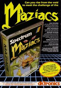 Maziacs - Advertisement Flyer - Front Image