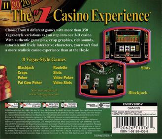 Hoyle Casino - Box - Back Image