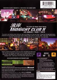 Midnight Club II - Box - Back Image