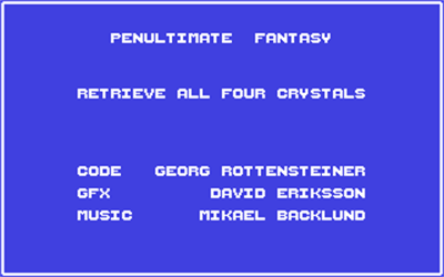 Penultimate Fantasy - Screenshot - Game Title Image