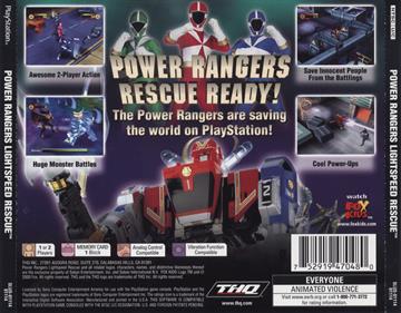 Power Rangers: Lightspeed Rescue - Box - Back Image