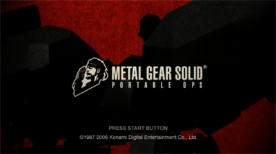 Metal Gear Solid: Portable Ops - Screenshot - Game Title Image