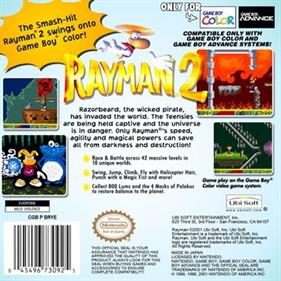 Rayman 2 - Box - Back Image