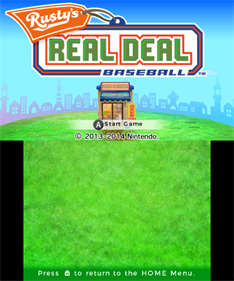 Rusty's Real Deal Baseball - Screenshot - Game Title Image