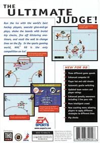 NHL 98 - Box - Back Image