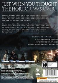 Resident Evil 6 - Fanart - Box - Back Image