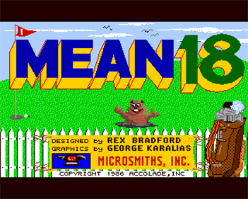 Mean 18 - Screenshot - Game Title Image