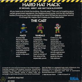 Hard Hat Mack - Box - Back Image
