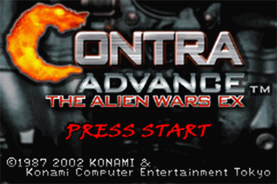 Contra Advance: The Alien Wars EX - Screenshot - Game Title Image