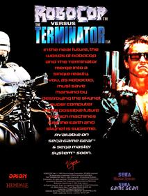 RoboCop Versus The Terminator - Advertisement Flyer - Front Image
