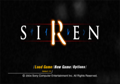 Siren - Screenshot - Game Title Image