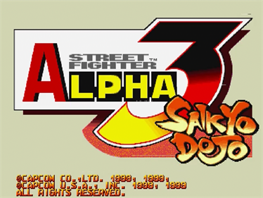 Street Fighter Alpha 3 - Screenshot - Game Title Image
