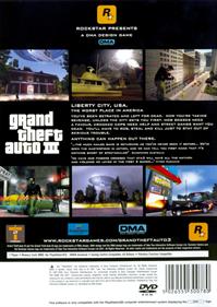 Grand Theft Auto III - Box - Back Image