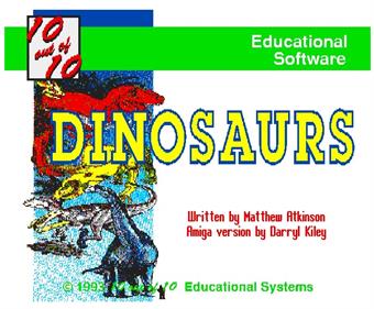 10 Out Of 10 Dinosaurs - Screenshot - Game Title Image