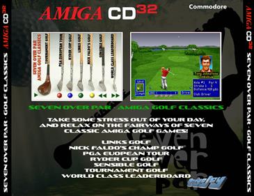 Seven Over Par Amiga Golf Classics - Box - Back - Reconstructed Image