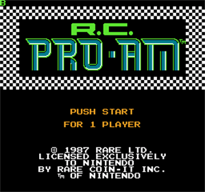 R.C. Pro-Am - Screenshot - Game Select Image