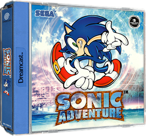 Sonic Adventure - Box - 3D Image