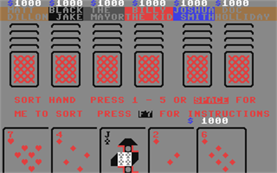 Poker (Duckworth) - Screenshot - Gameplay Image