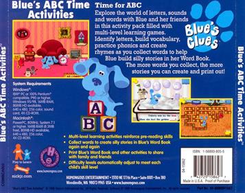 Blue's ABC Time Activities - Box - Back Image