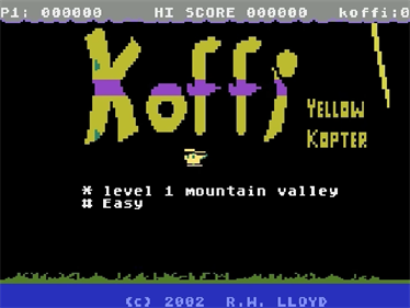 Koffi: Yellow Kopter - Screenshot - Game Title Image