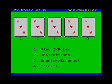 ZX Poker - Screenshot - Game Select Image