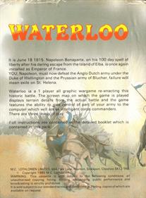 Waterloo - Box - Back Image