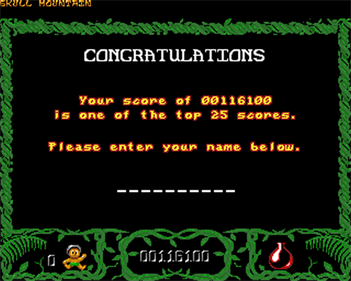 The Legend of the Lost Temple - Screenshot - High Scores
