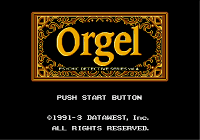 Psychic Detective Series vol.4: Orgel - Screenshot - Game Title Image