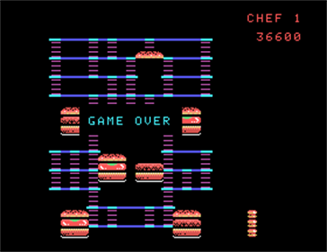 BurgerTime - Screenshot - Game Over Image