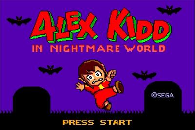 Alex Kidd in Nightmare World - Screenshot - Game Title Image