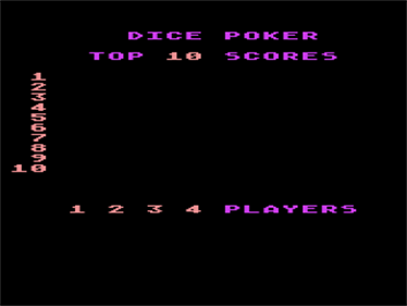 Dice Poker - Screenshot - Game Title Image
