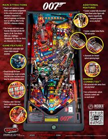 James Bond 007 (Stern Pinball) - Advertisement Flyer - Back Image