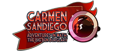 Carmen Sandiego Adventures in Math: The Big Ben Burglary - Clear Logo Image