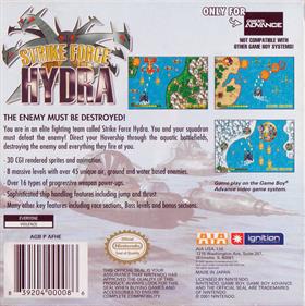 Strike Force Hydra - Box - Back Image