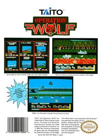 Operation Wolf - Box - Back Image