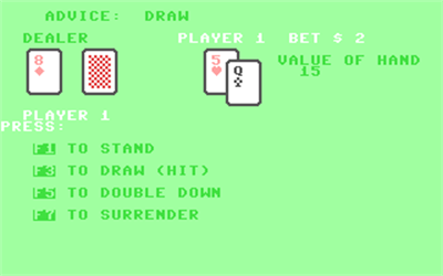 Casino Blackjack (Dragon Magic Software) - Screenshot - Gameplay Image