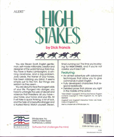 High Stakes - Box - Back Image