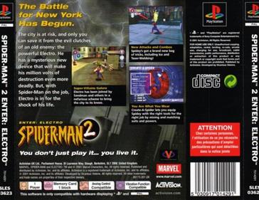 Spider-Man 2: Enter Electro - Box - Back Image