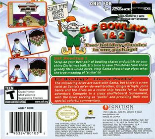 Elf Bowling 1 & 2 - Box - Back Image