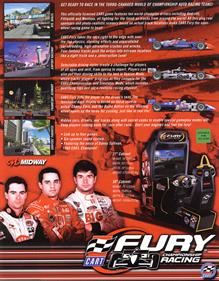 CART Fury: Championship Racing - Advertisement Flyer - Back Image