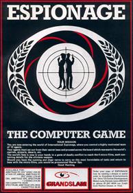 Espionage: The Computer Game - Advertisement Flyer - Front Image