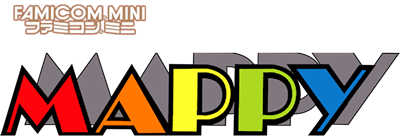 Famicom Mini: Mappy - Clear Logo Image