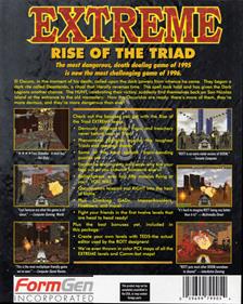 Extreme Rise of the Triad - Box - Back Image