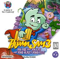 Pajama Sam 3: You Are What You Eat from Your Head to Your Feet - Box - Front Image
