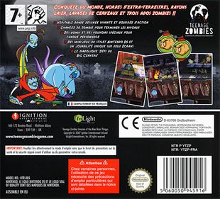 Teenage Zombies: Invasion of the Alien Brain Thingys! - Box - Back Image